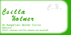 csilla wolner business card